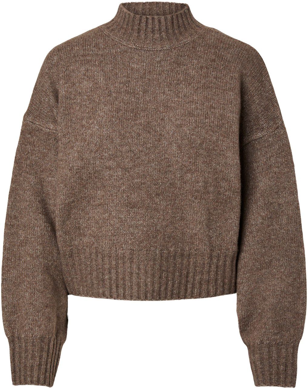 Pcaico Ls Short High Neck Knit Bc