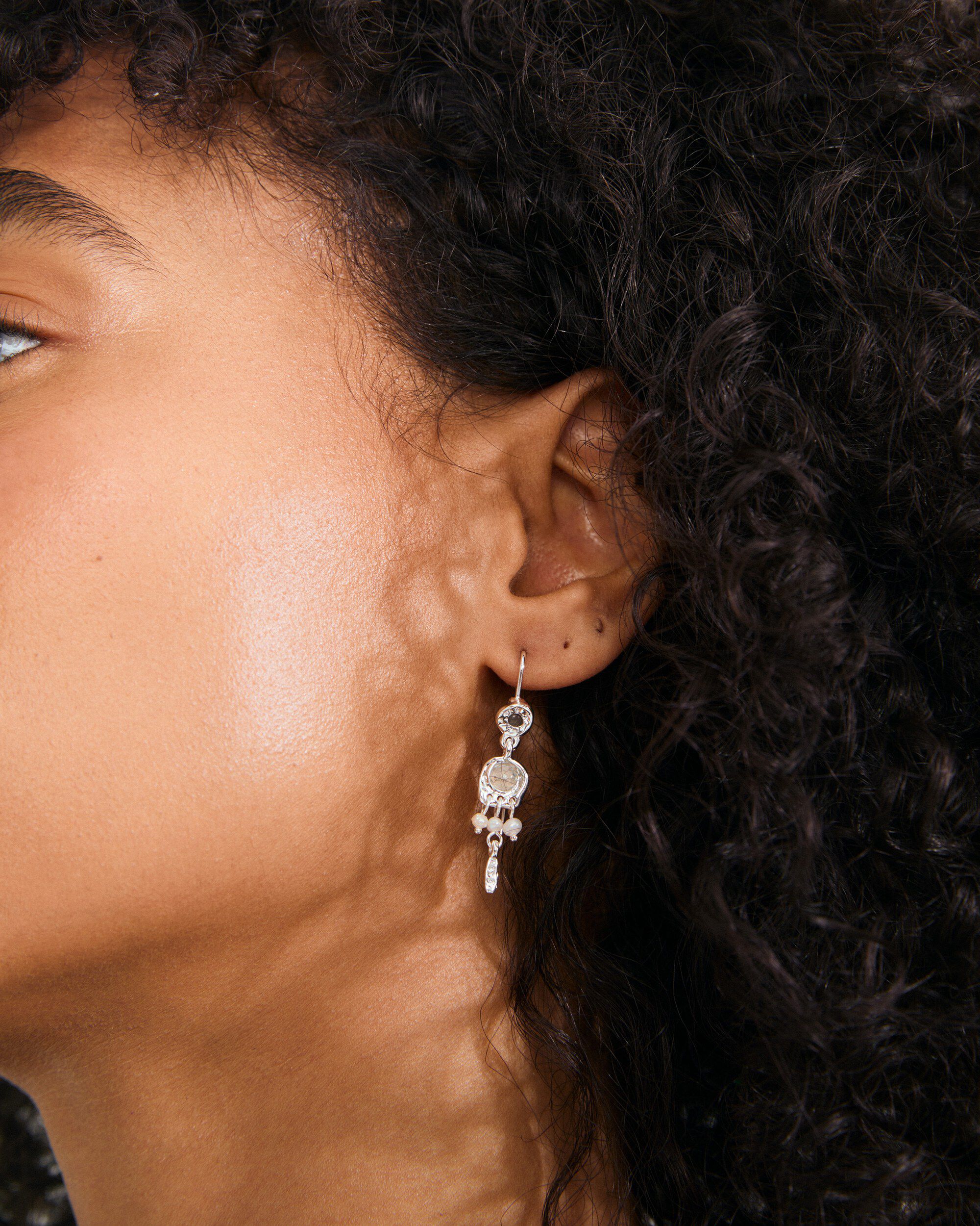 HERE earrings silver-plated
