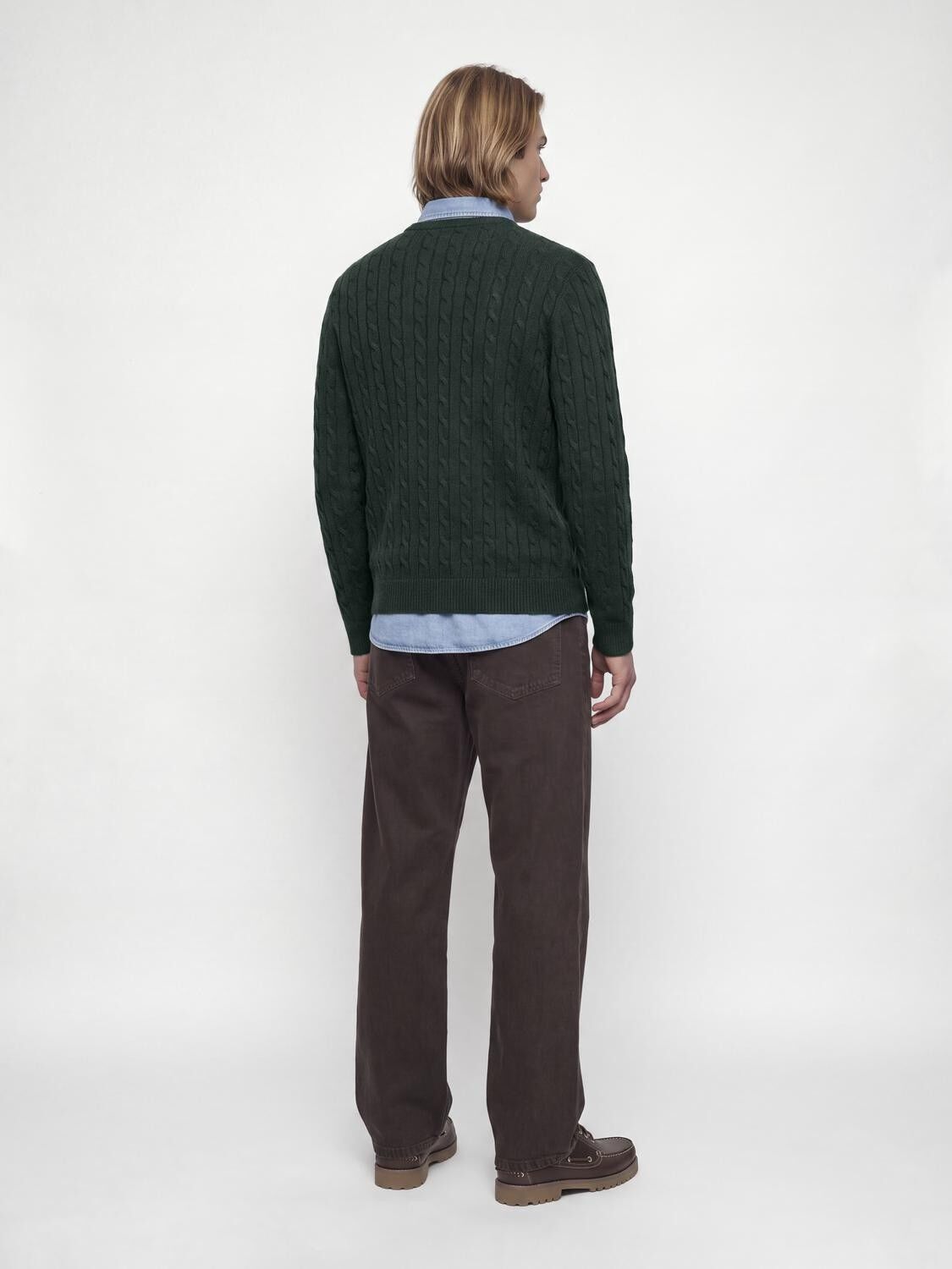 Jprblulambswool Knit Cable Crew Neck