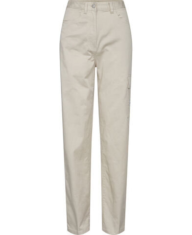 High rise straight fit trousers