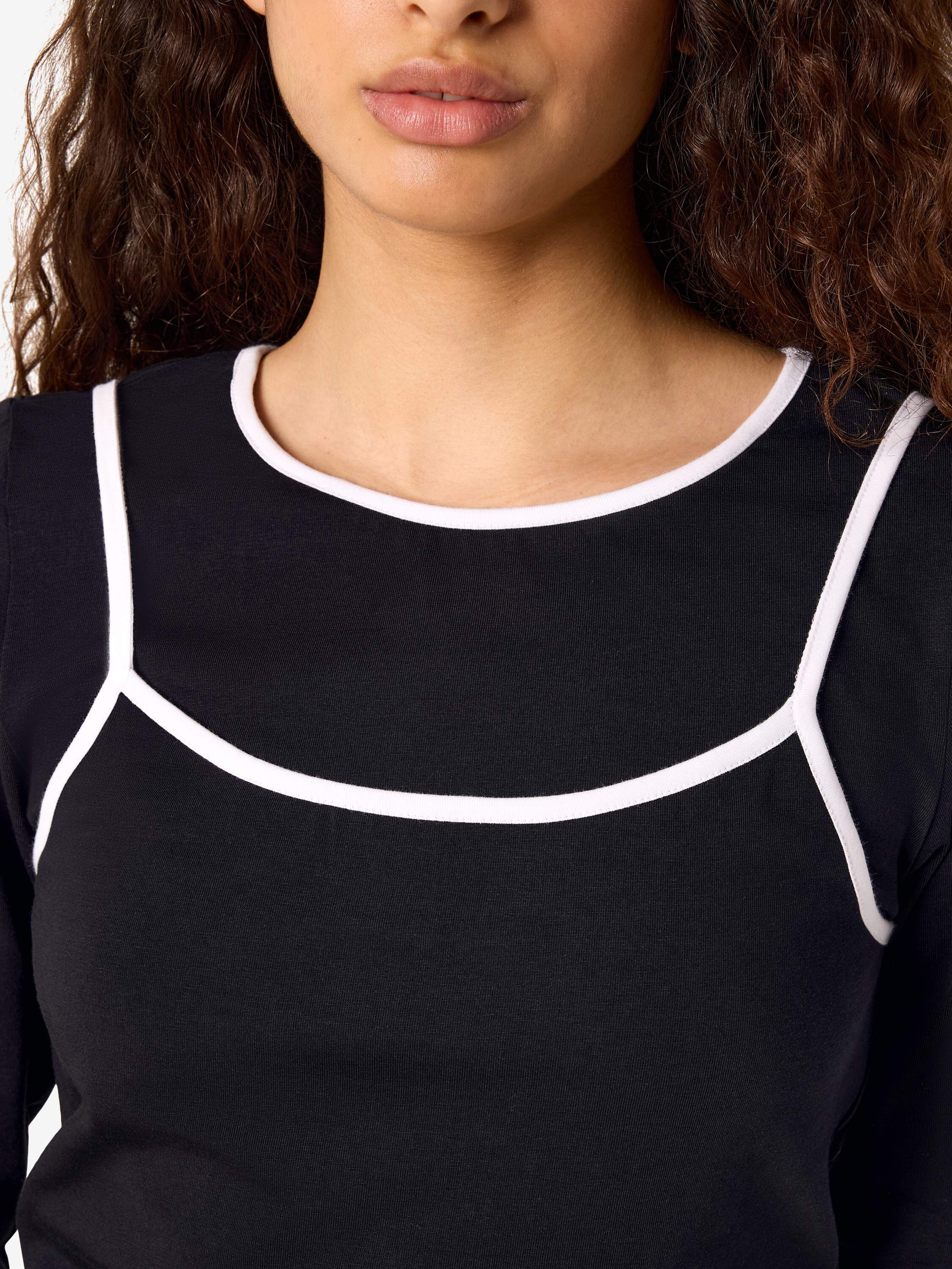 Nmkerry L/S Double Layer Top Tnt/14