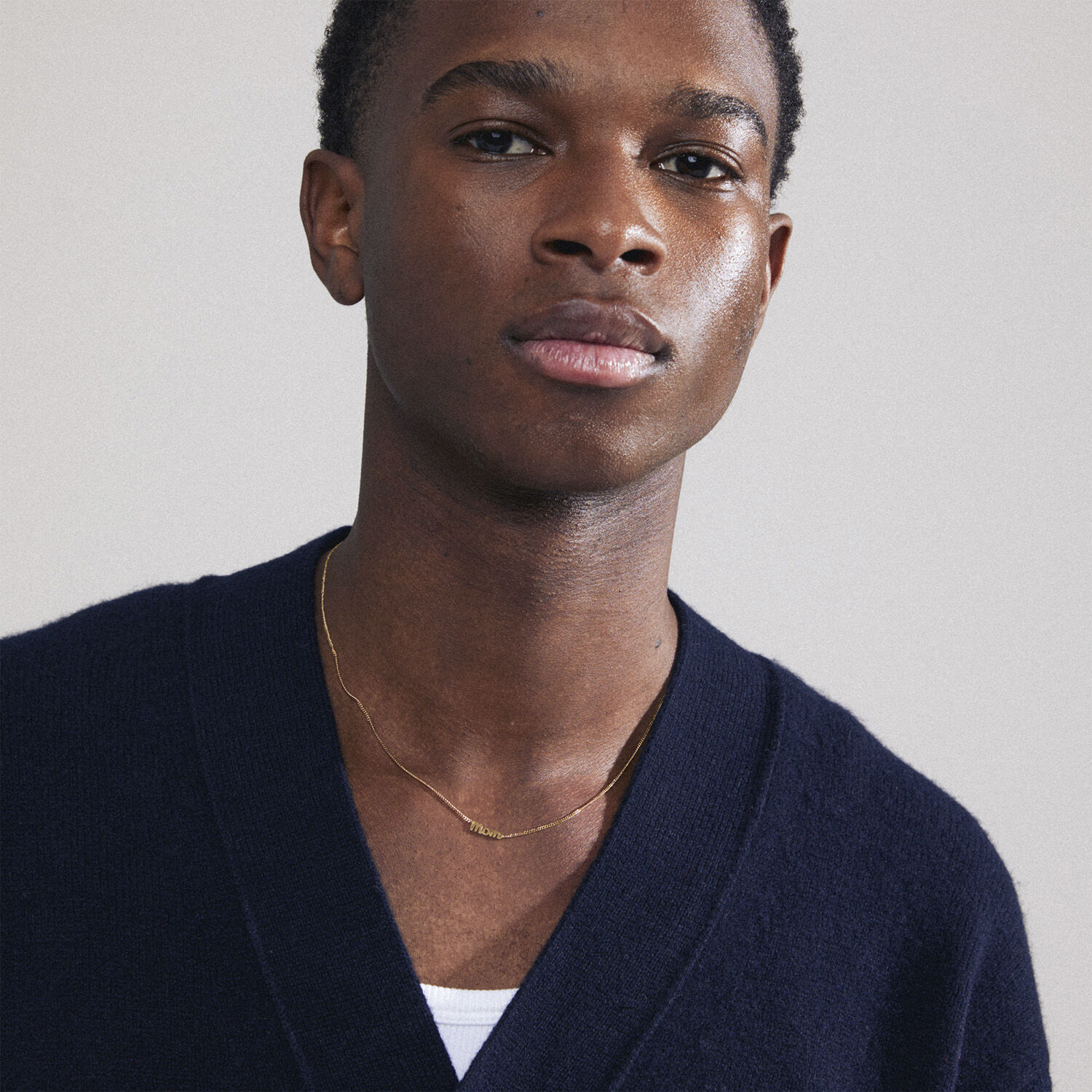 MOM recycled necklace gold-plated