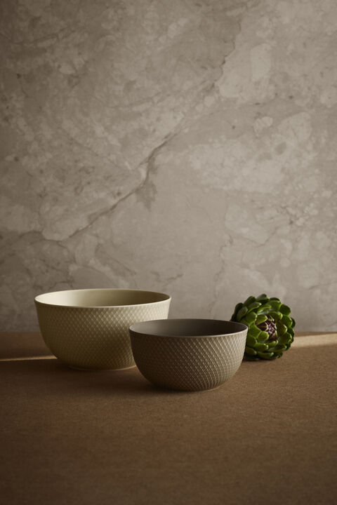 Rhombe Earth Serveringsskål Ø22 cm marble