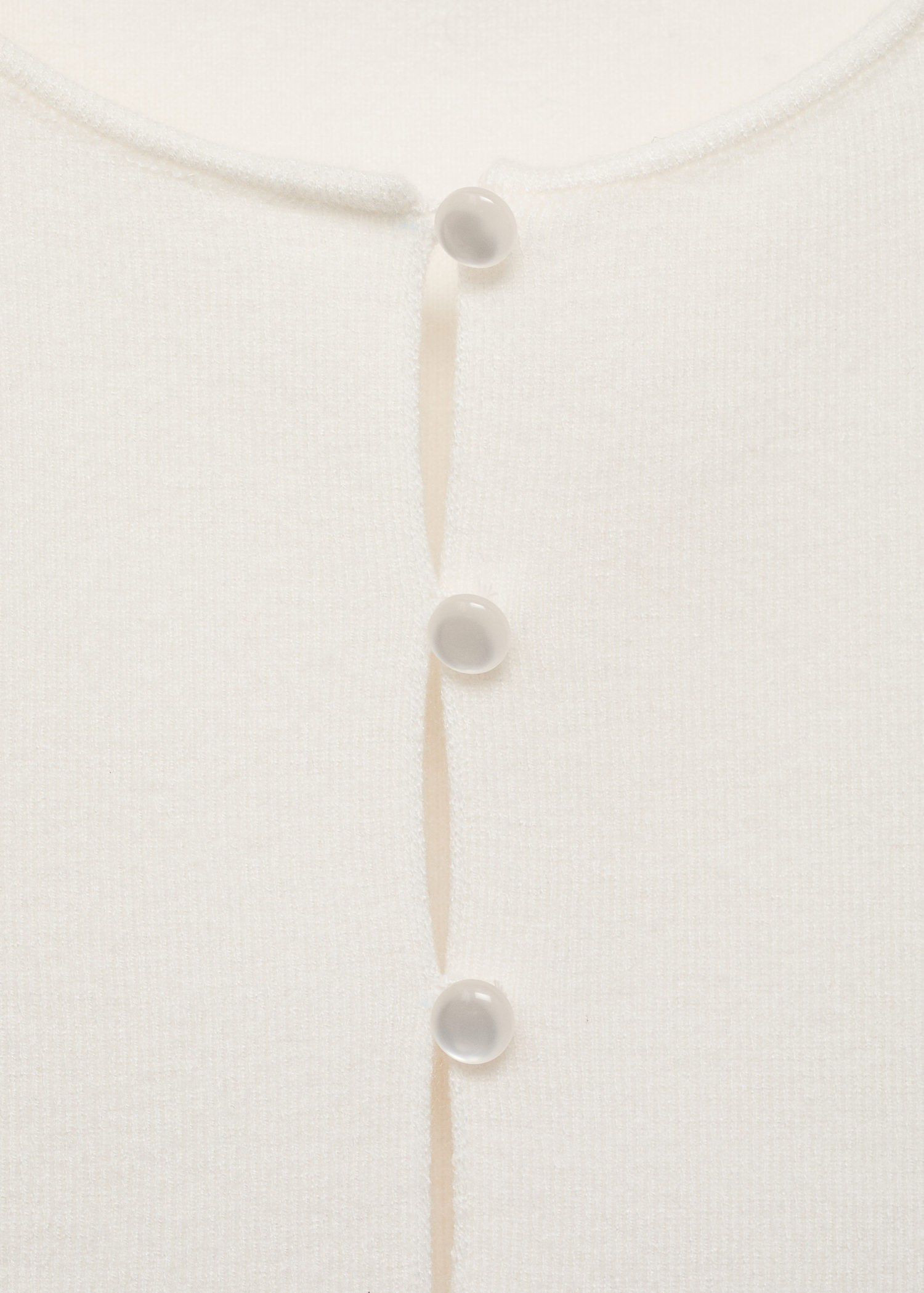 Fine-knit waistcoat with buttons