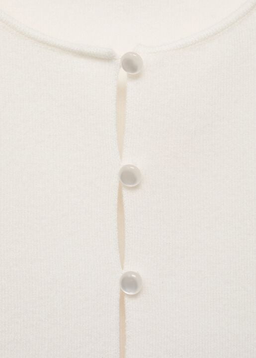 Fine-knit waistcoat with buttons