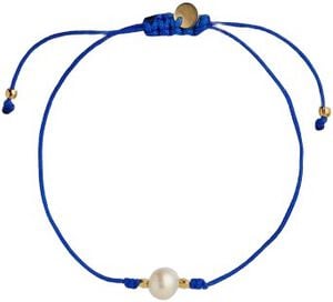 Big Pearl Berries Armbånd - Blue