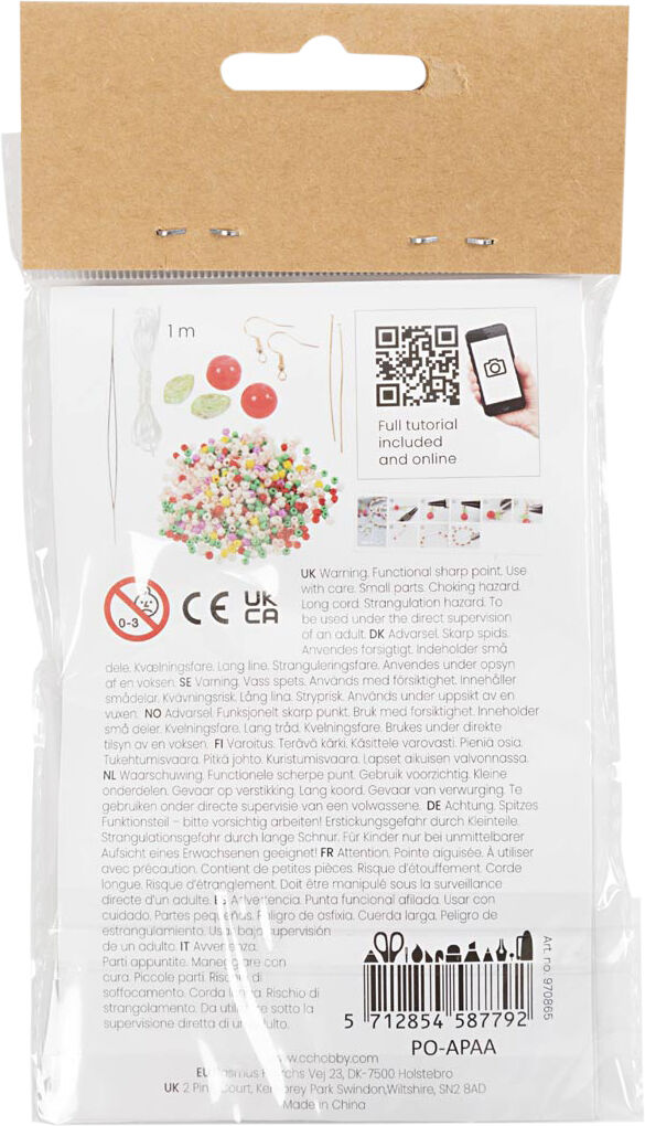 Mini DIY Kit Smykker, Elastikarmb&aring;nd og &oslash;rering