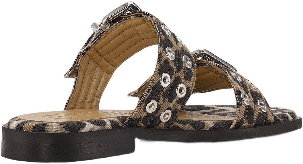 Feminine Buckle Two Strap Sandal De