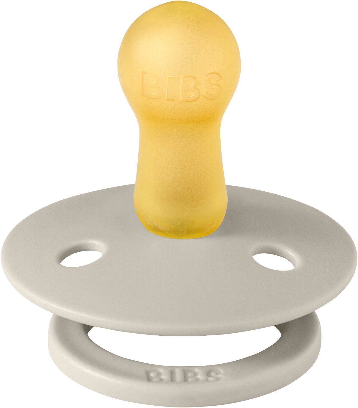 BIBS Pacifier Studio Colour Block Latex Size 2 Sand/Iron