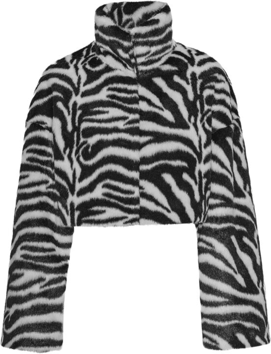 FAUX FUR CROP JACKET