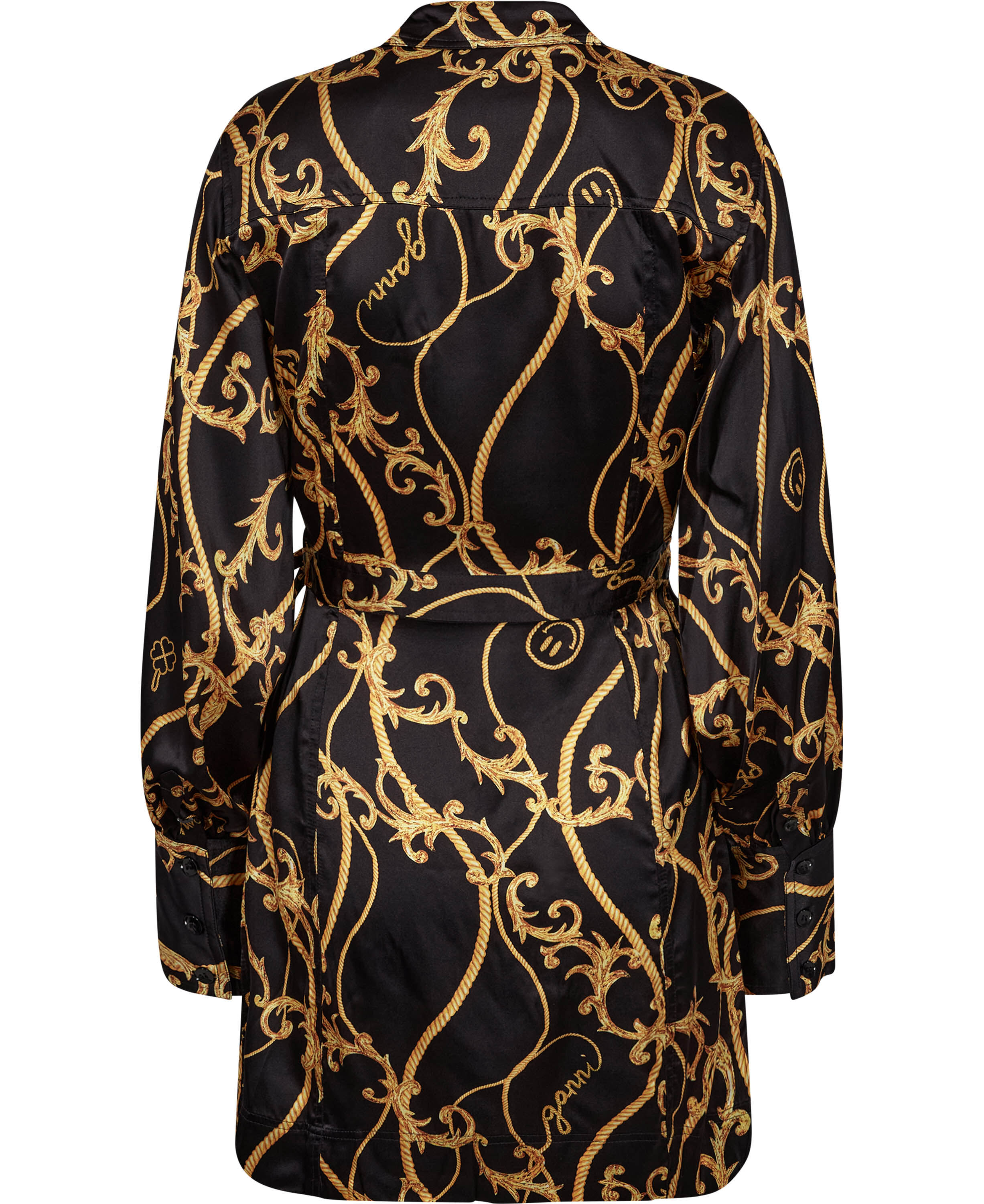 Panel Shirt Wrap Dress