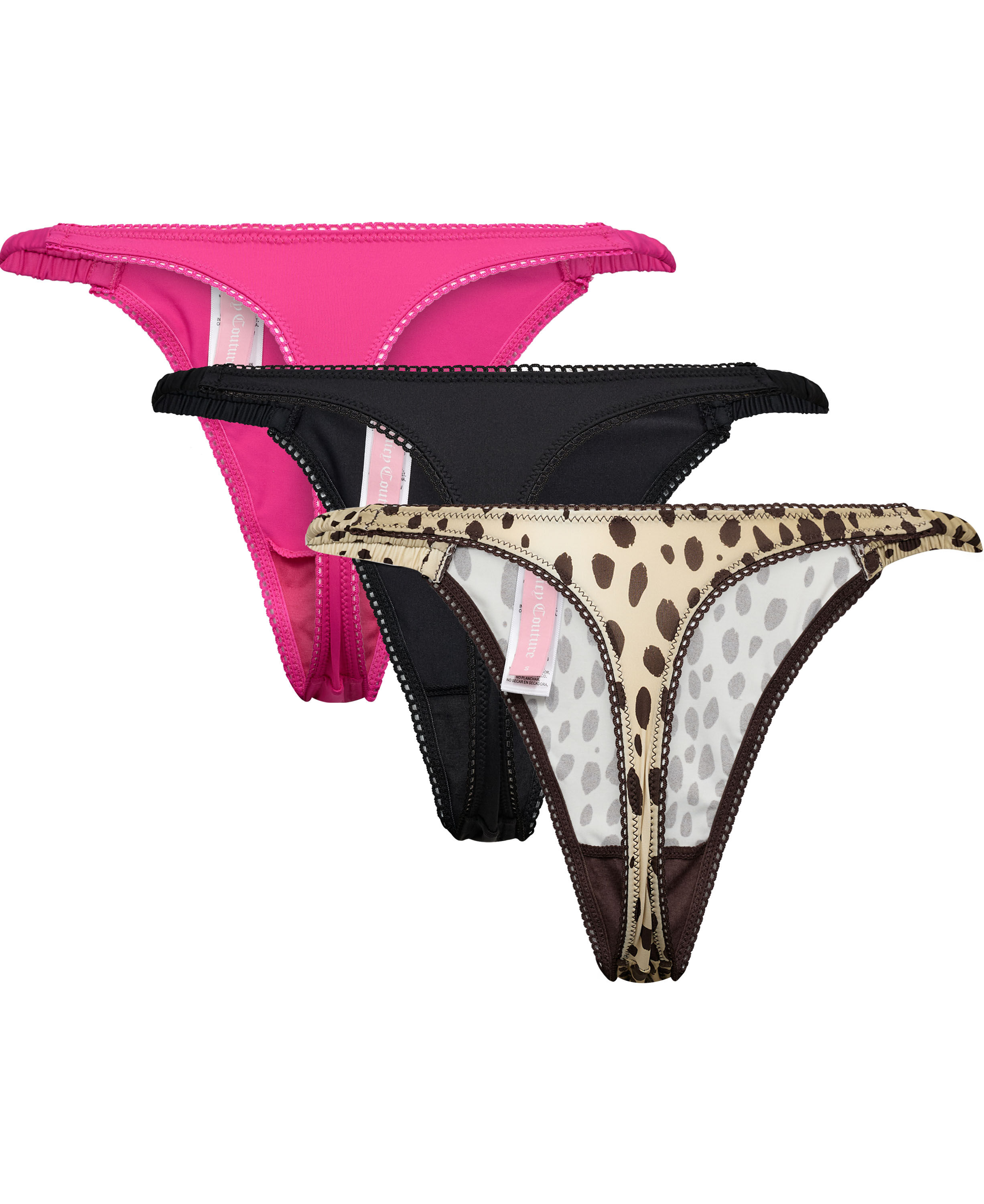 ALIANA RUCHED THONG 3 PACK