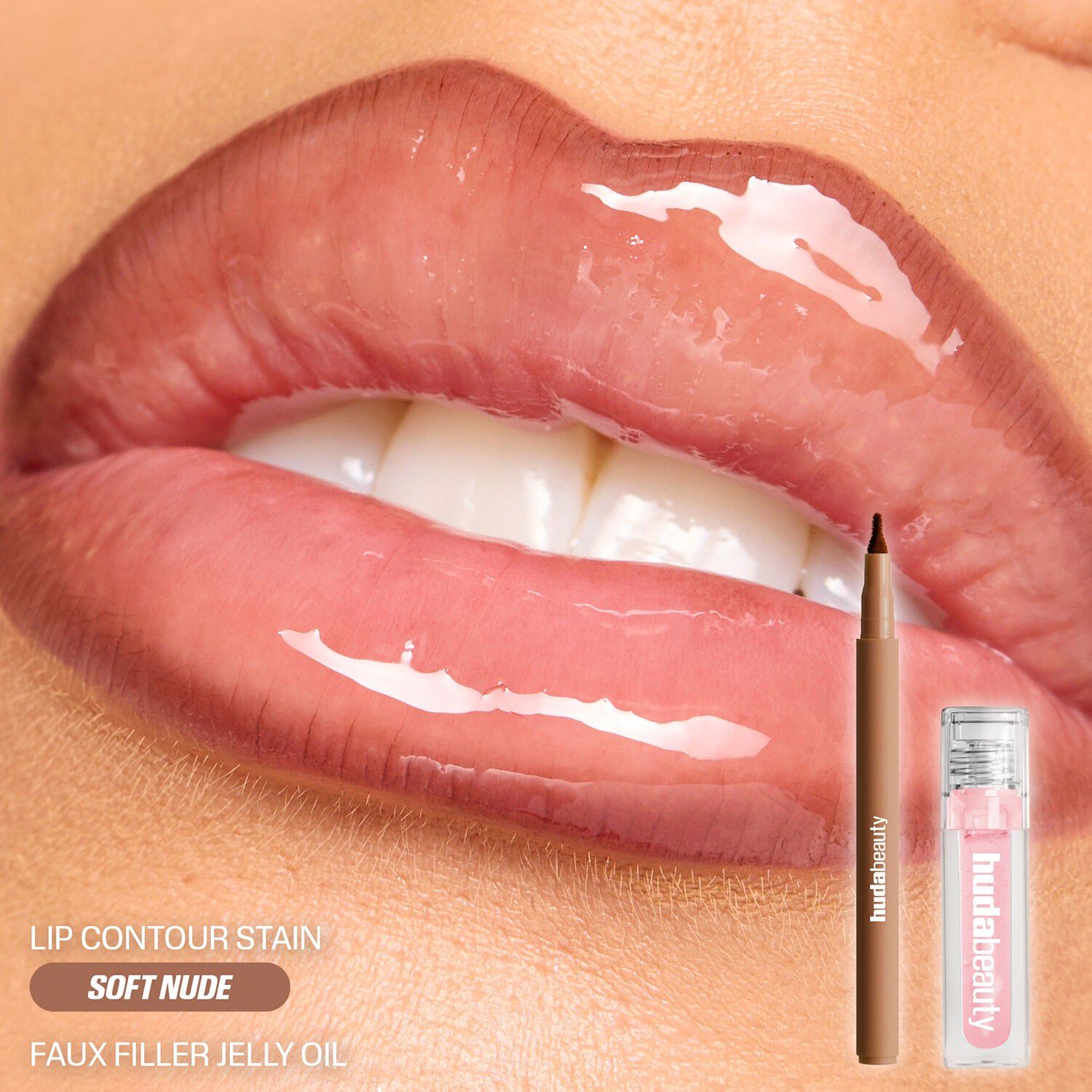 Kiss Me Lip Duo Pink Nude - L&auml;ppset