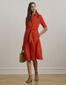 Tie-Front Linen Shirtdress