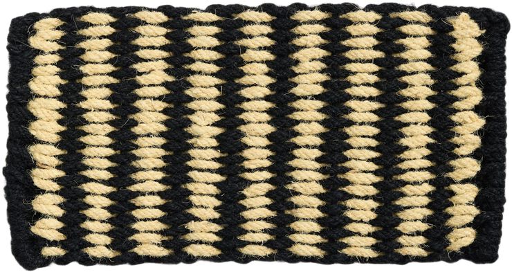 Coco Door Mat-Stripe Wide-Black and white
