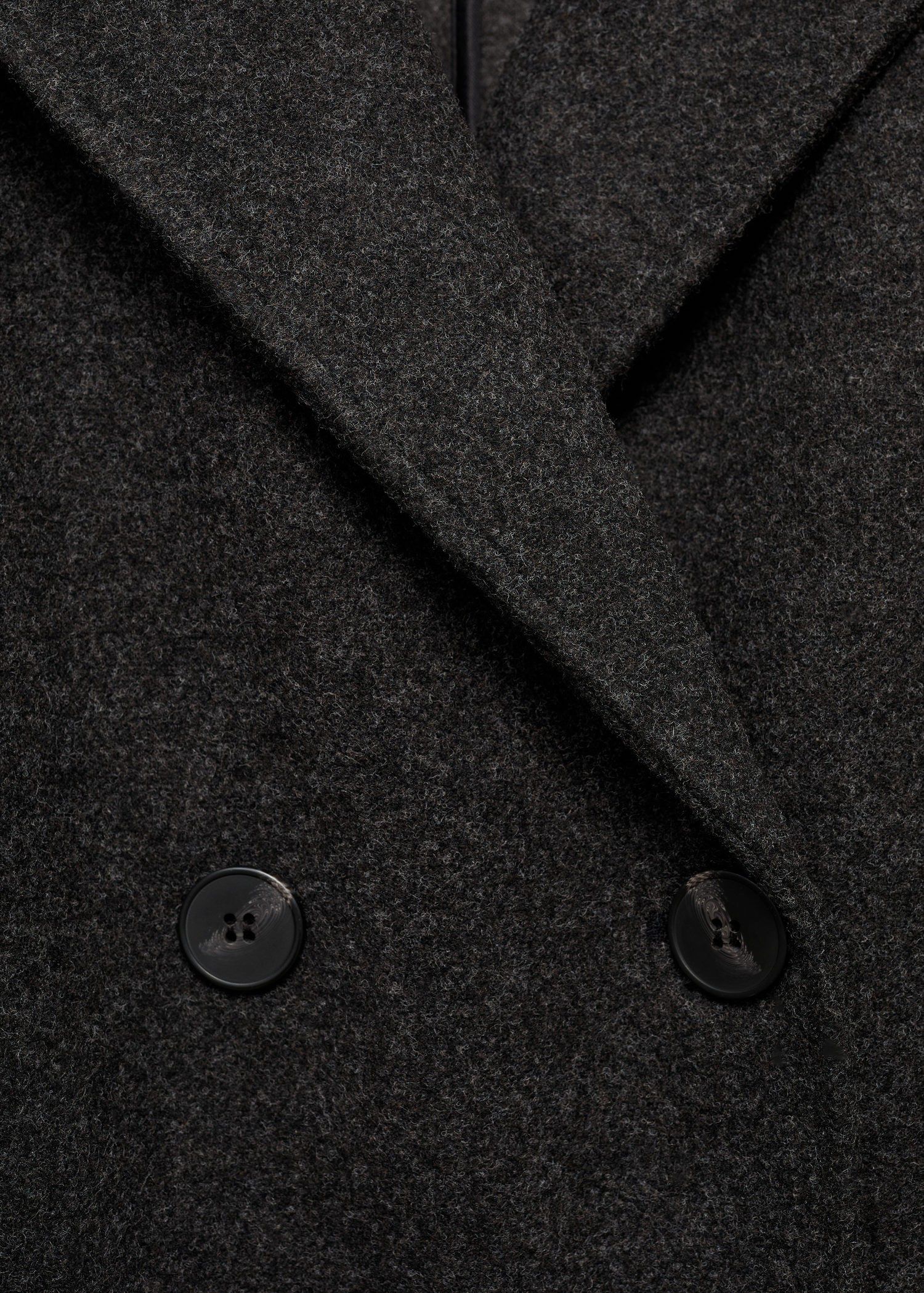 Double-breasted midi coat