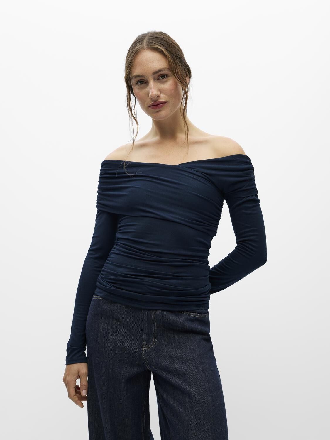 Objlevih L/S Cross Over Top Noos