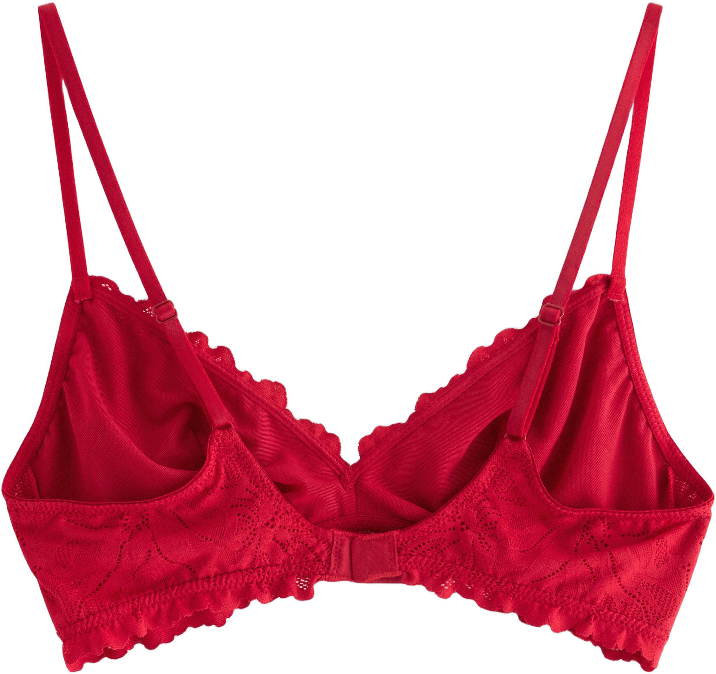 Superbl&oslash;d uvatteret bl&oslash;d bh med mes