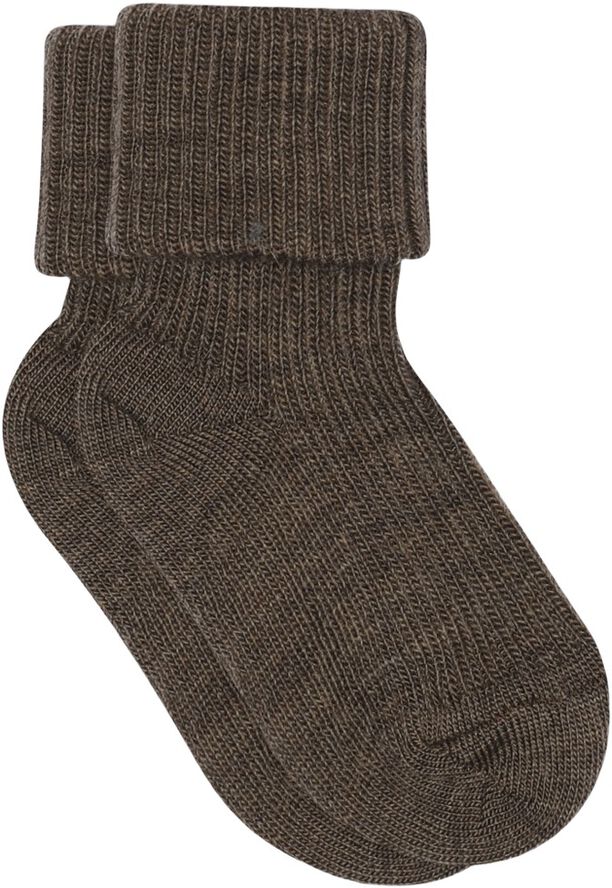 Wool rib baby socks