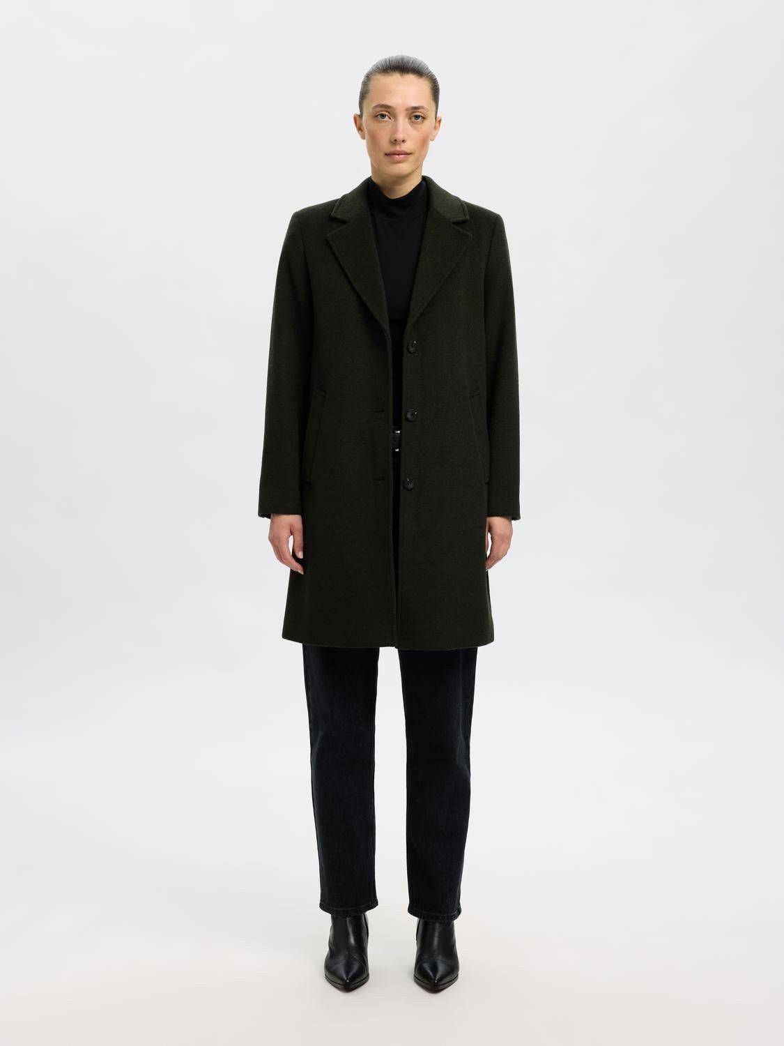 Slfsasja Wool Blend Coat Noos