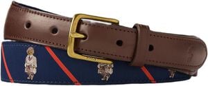 RIBBON/LEATHER-BEAR BELT-BLT-MED