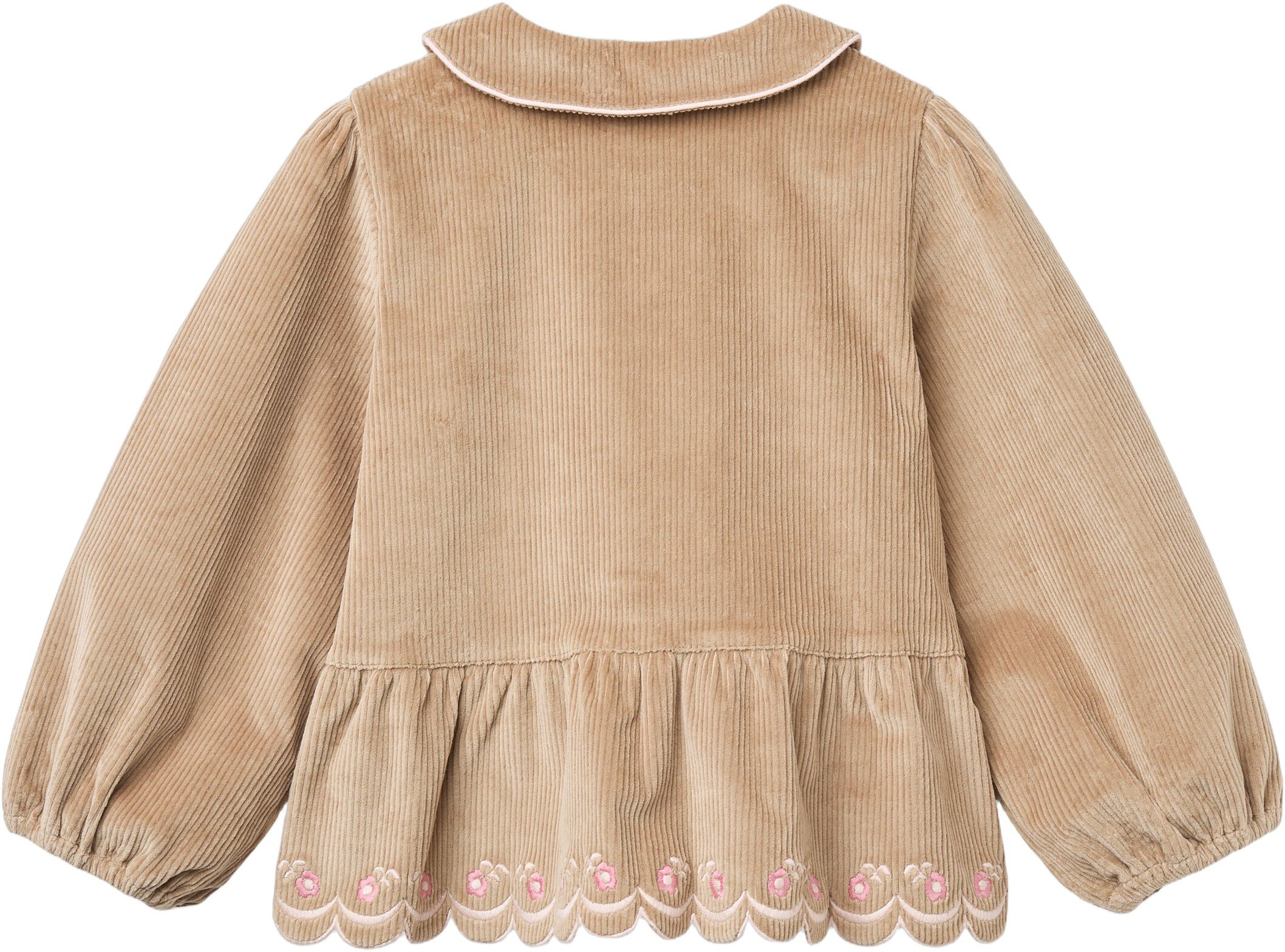 Corduroy Blouse W. Emb.