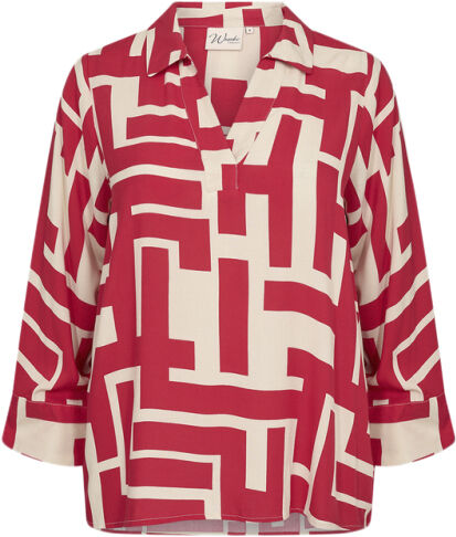 Curvy WA-ALVA 1 Bluse R&oslash;d