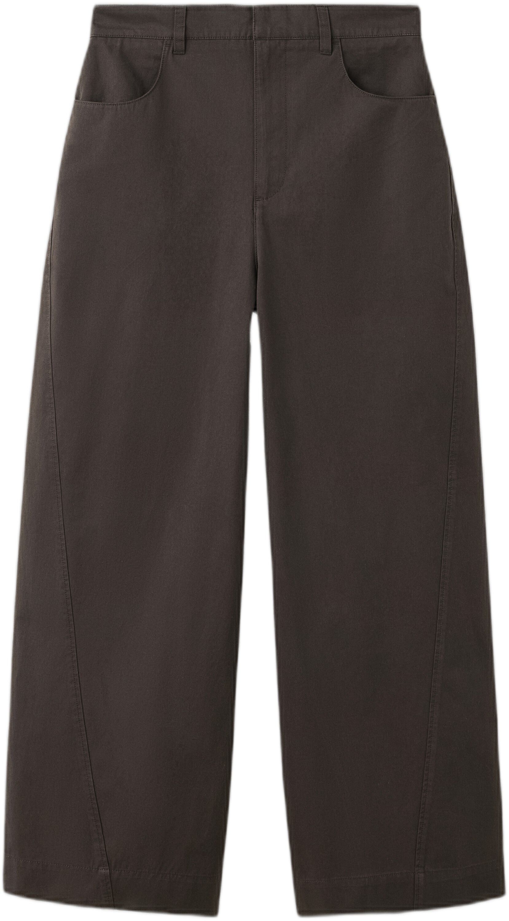 Mid-rise balloon trousers