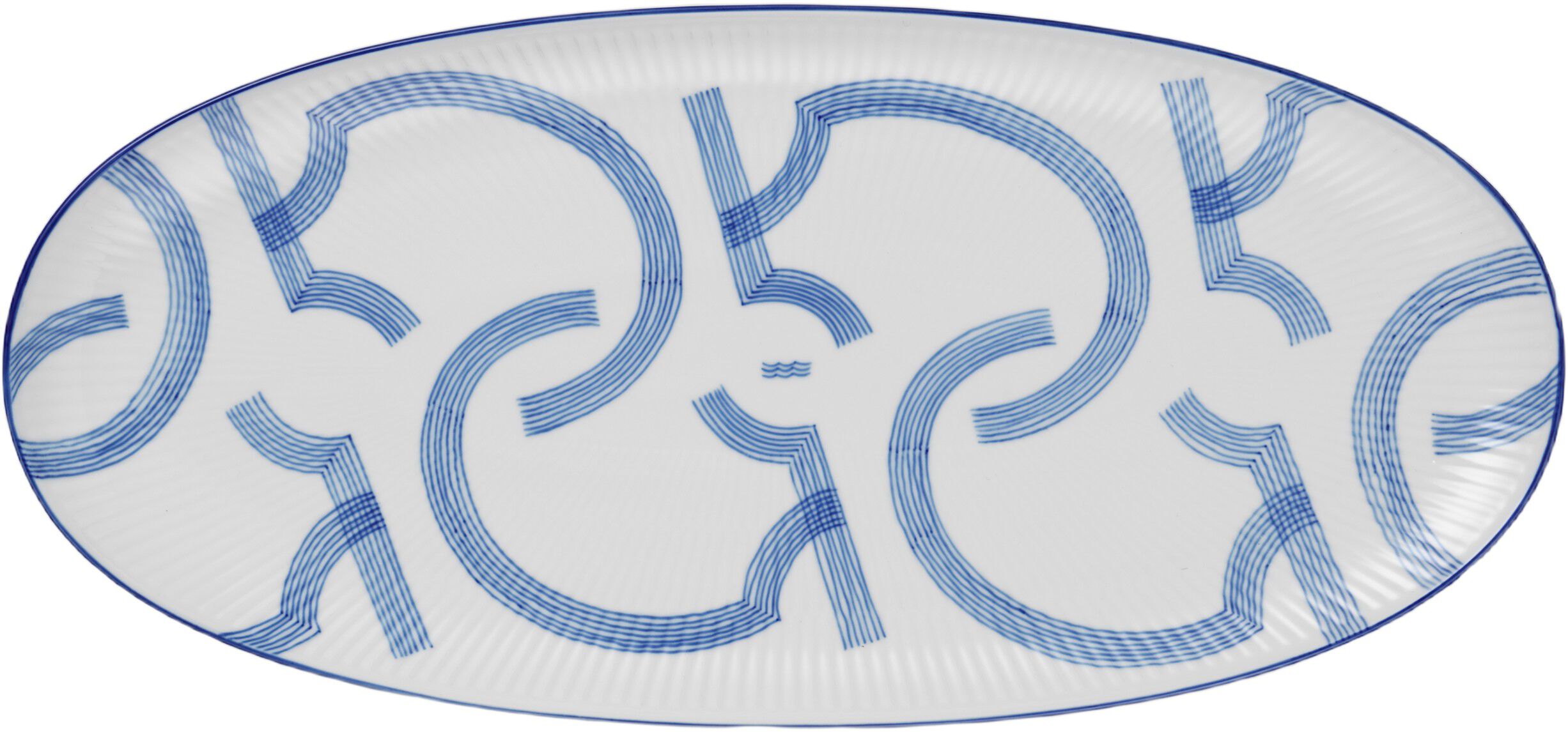 Motif ovalt fad, 37 cm