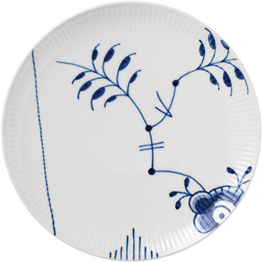 Blue Fluted Mega 23 cm Coupe tallrik