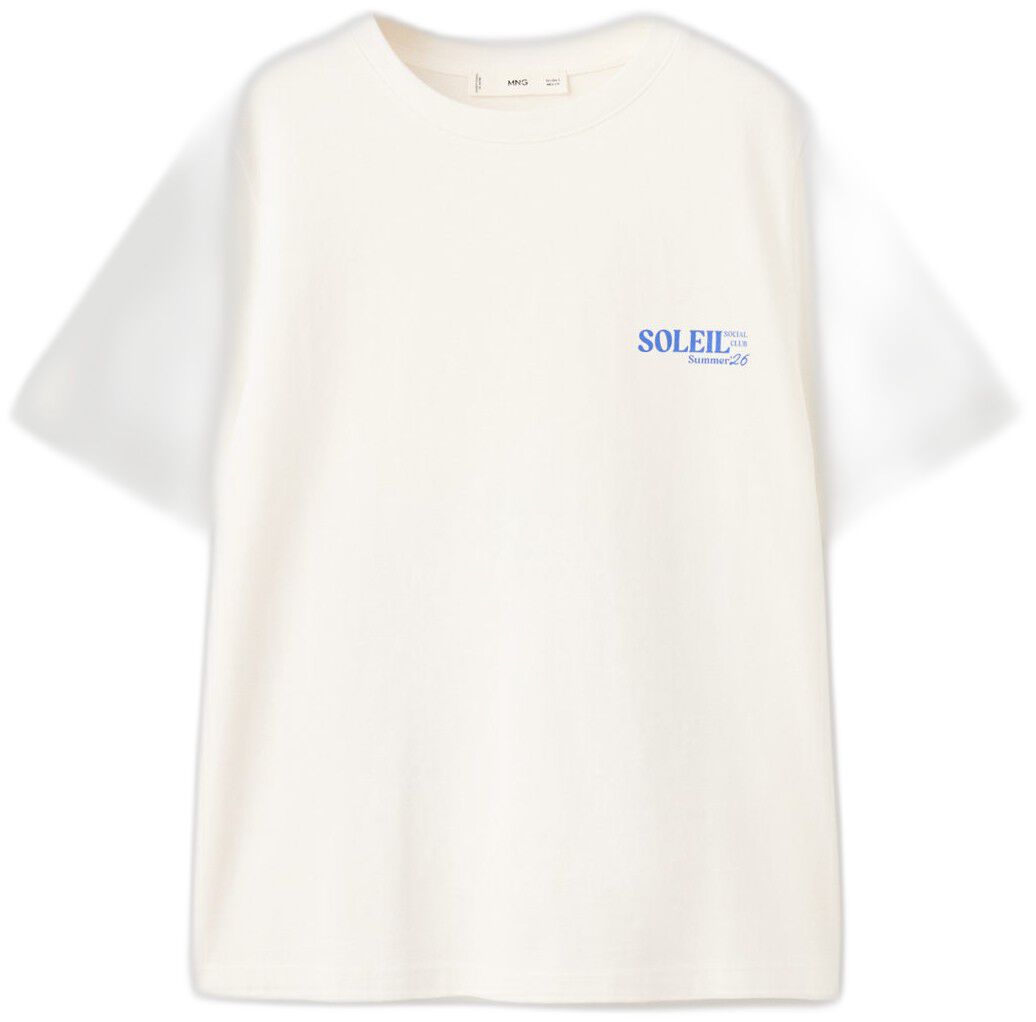 Printed cotton-blend t-shirt