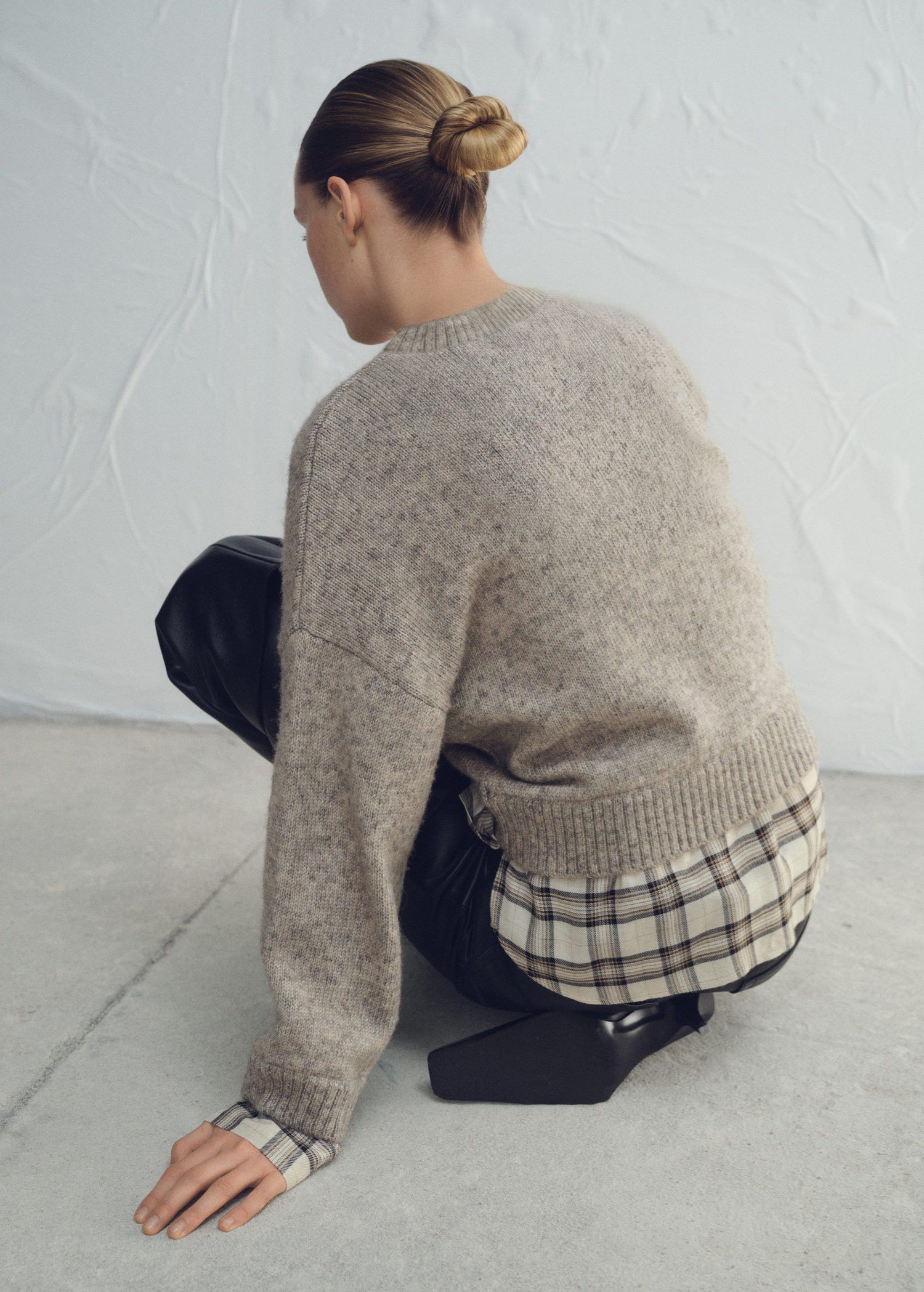 Combined hooded sweater