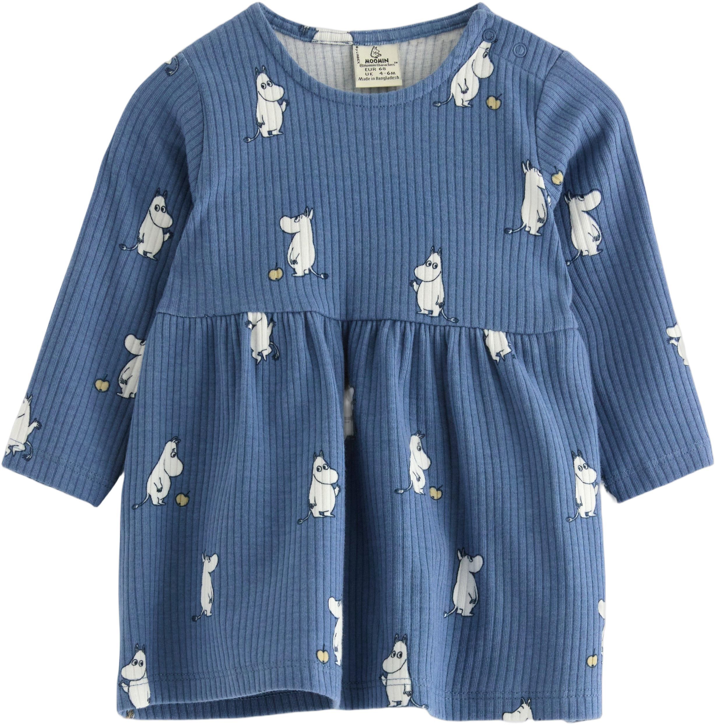 Ribbed dress in soft cotton jersey