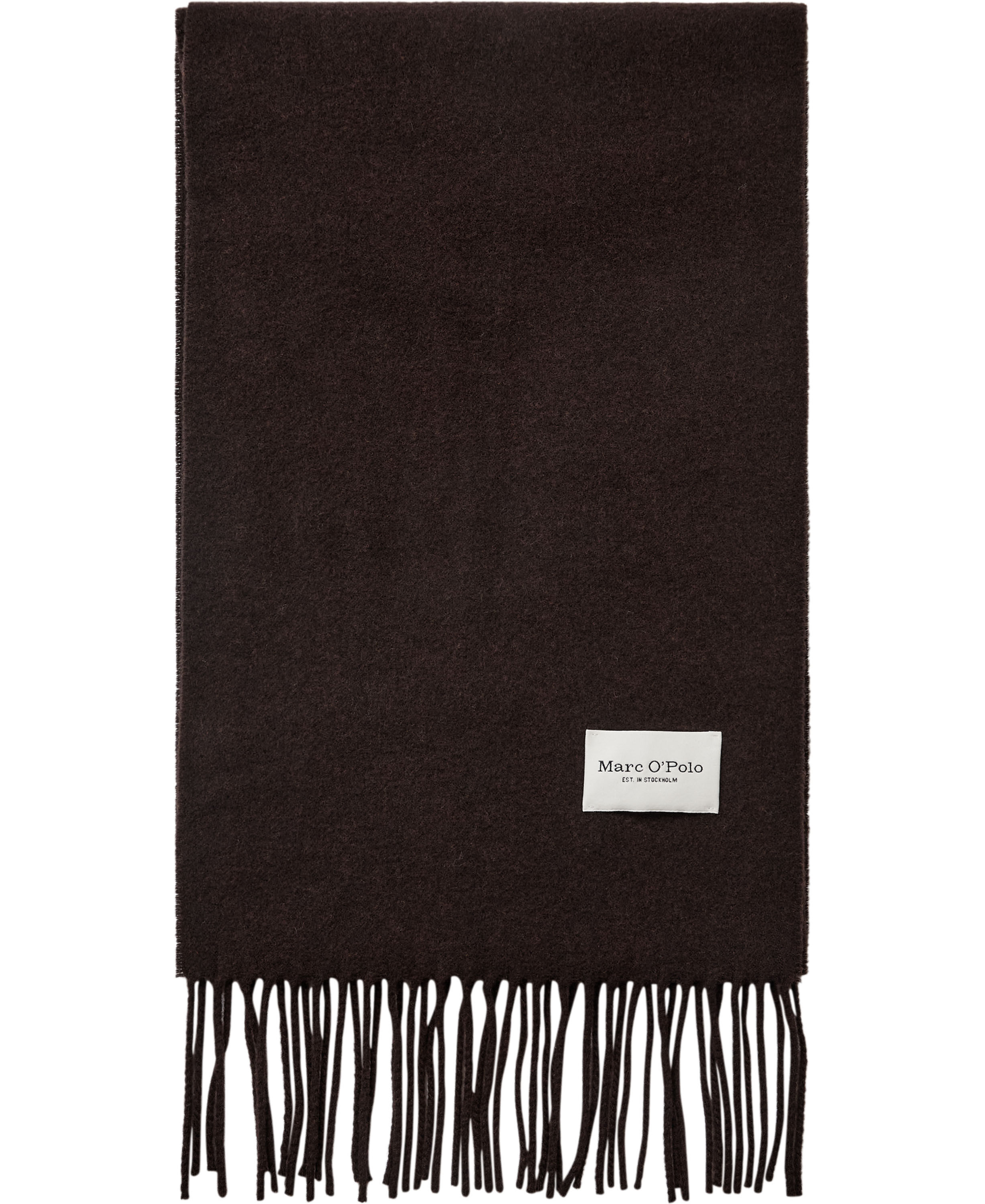 Scarf, woven wool, long fringes, so
