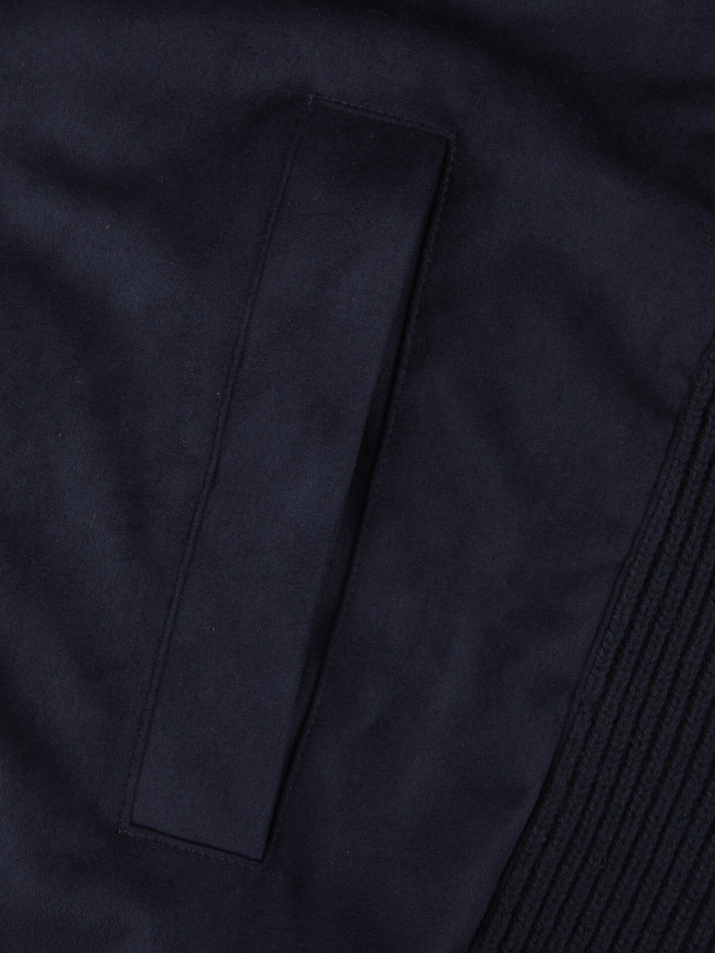 Cardigan Knitted Hybrid Buttoned Alcantara