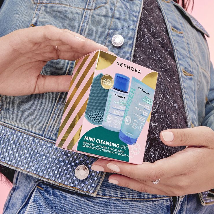 MINI KIT DE NETTOYAGE VISAGE  - Set för ansiktsrengöring + 1 tillbehör