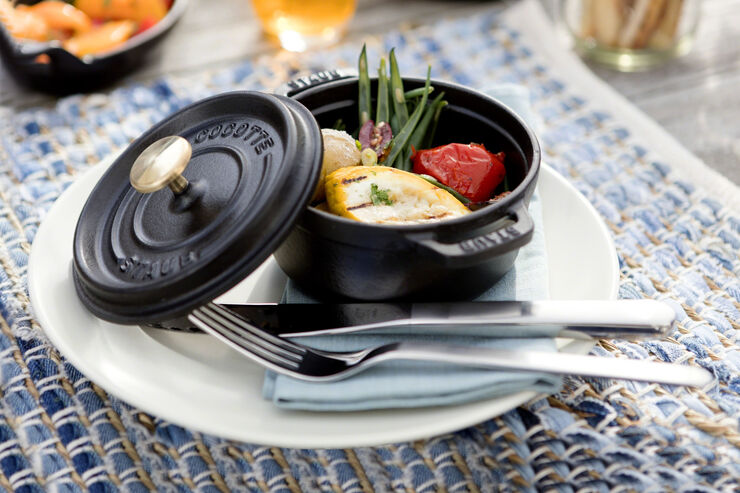 Minigryta 10 Svart Rund Gjutjärn