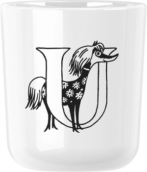 Moomin ABC mugg - U 0.2 l. Moomin white