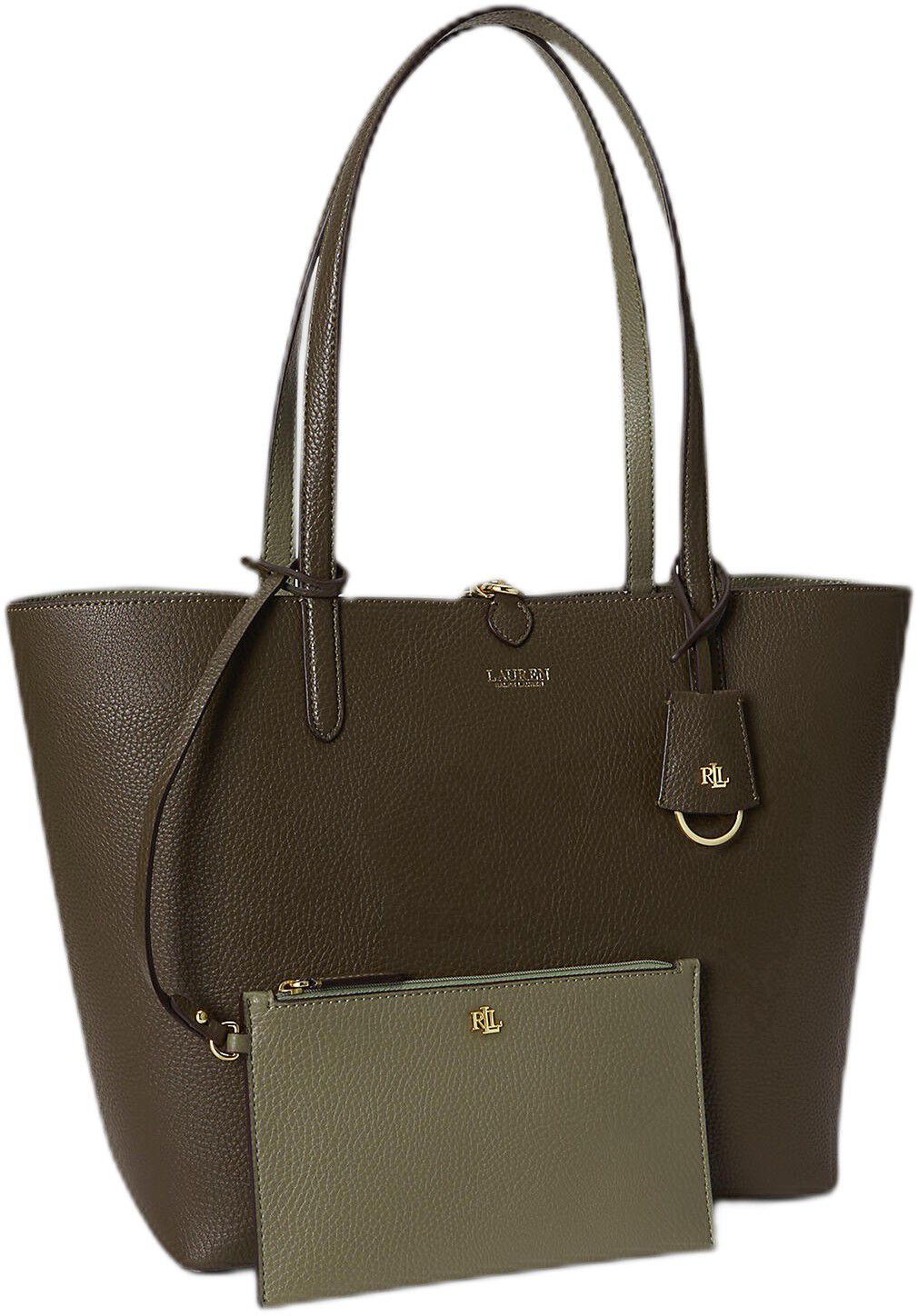 Faux-Leather Large Reversible Tote Bag