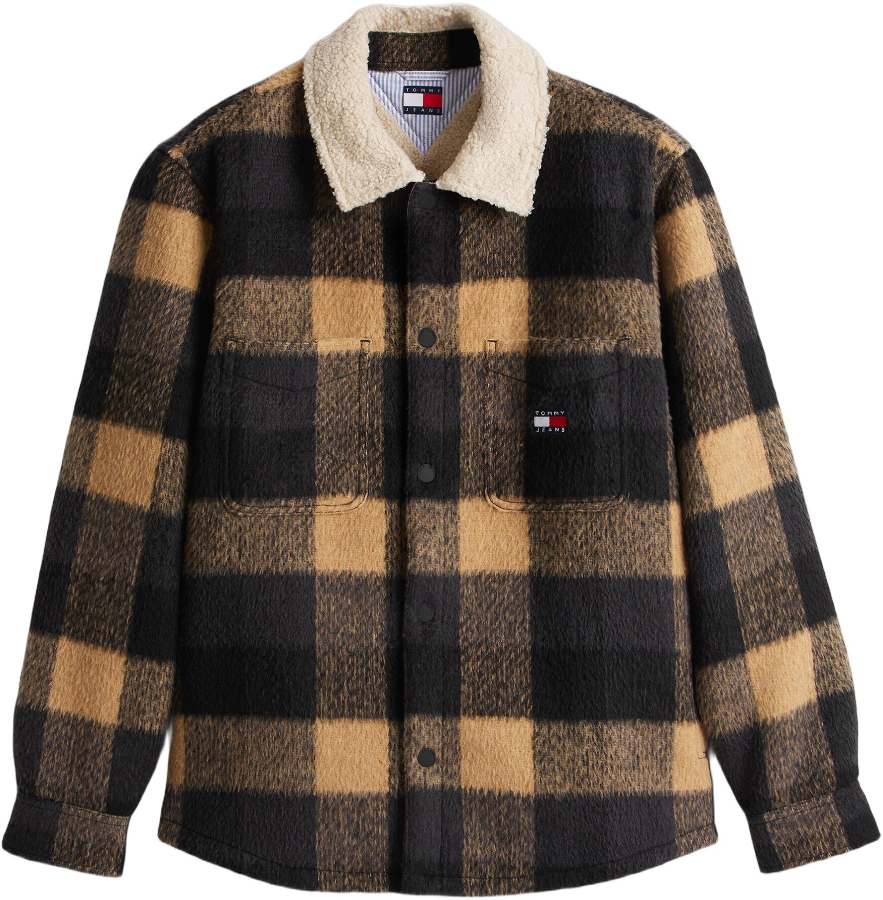 TJM CHECK TEDDY OVERSHIRT EXT