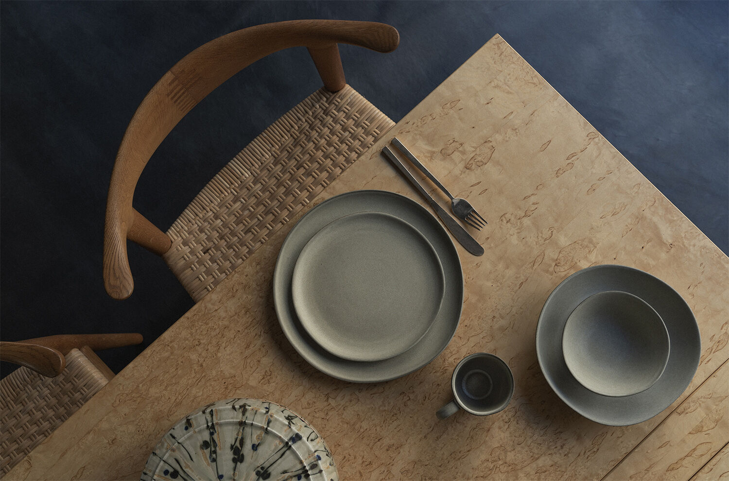 STUDIO Krus med hank khaki gr&ouml;n