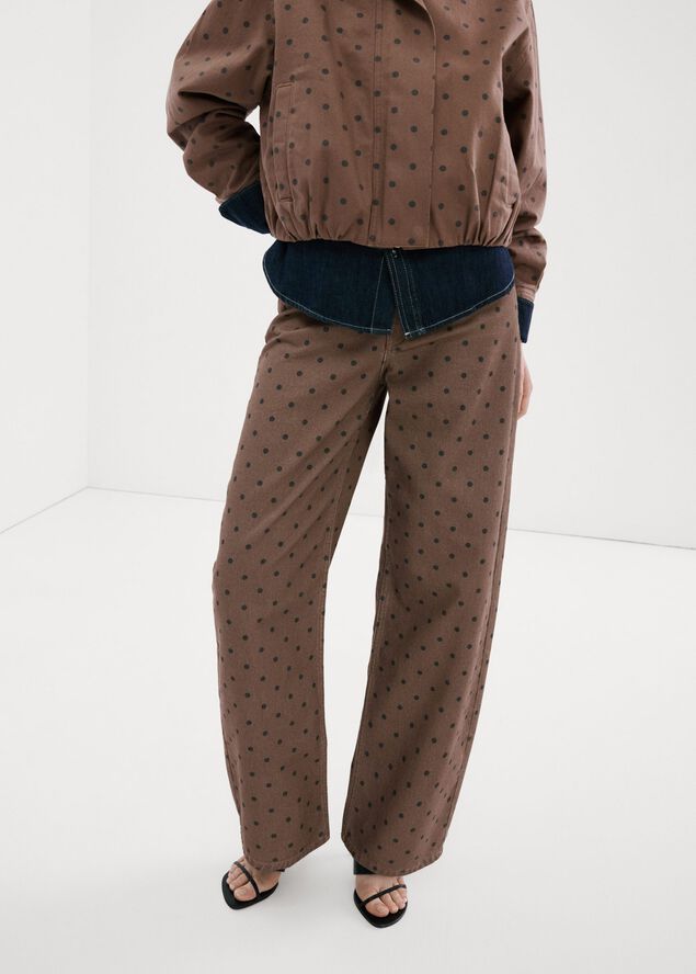 Polka dot balloon jeans