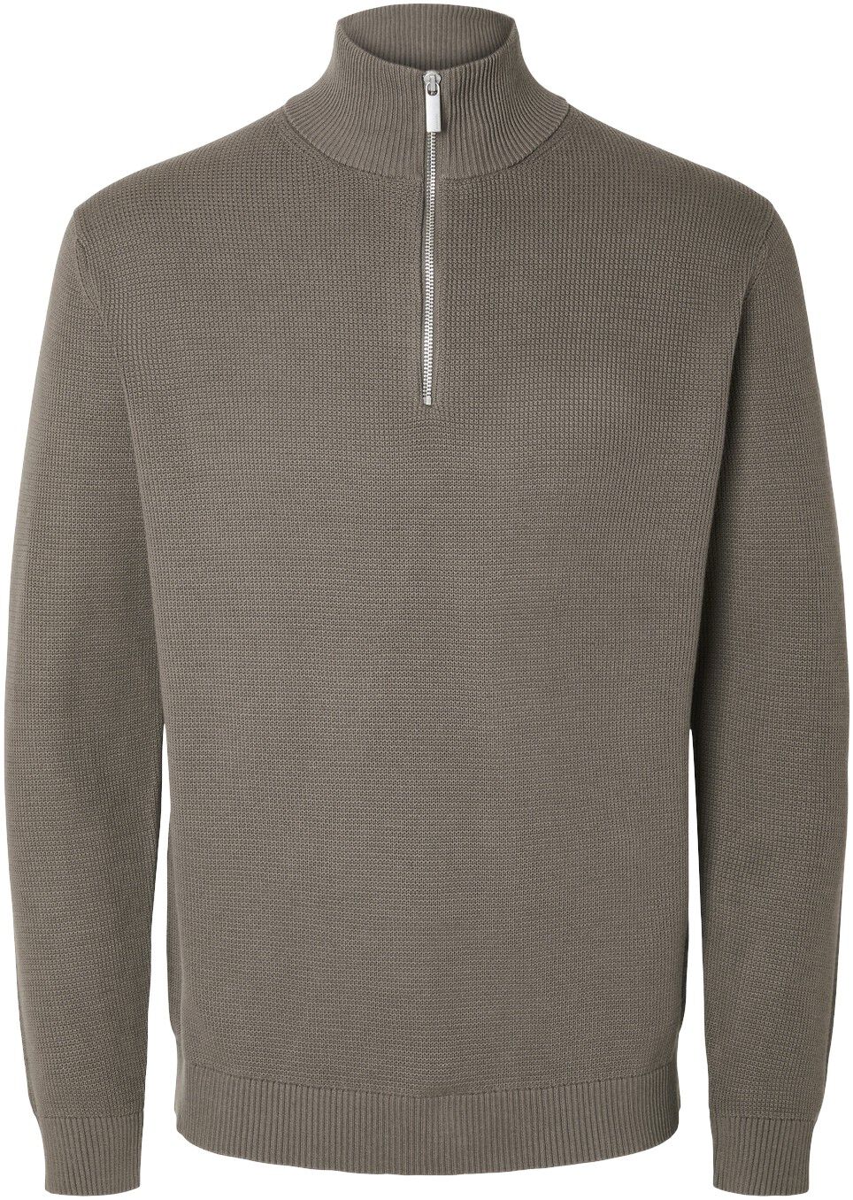 Slmdane Ls Knit Reg Struc Half Zip Noos
