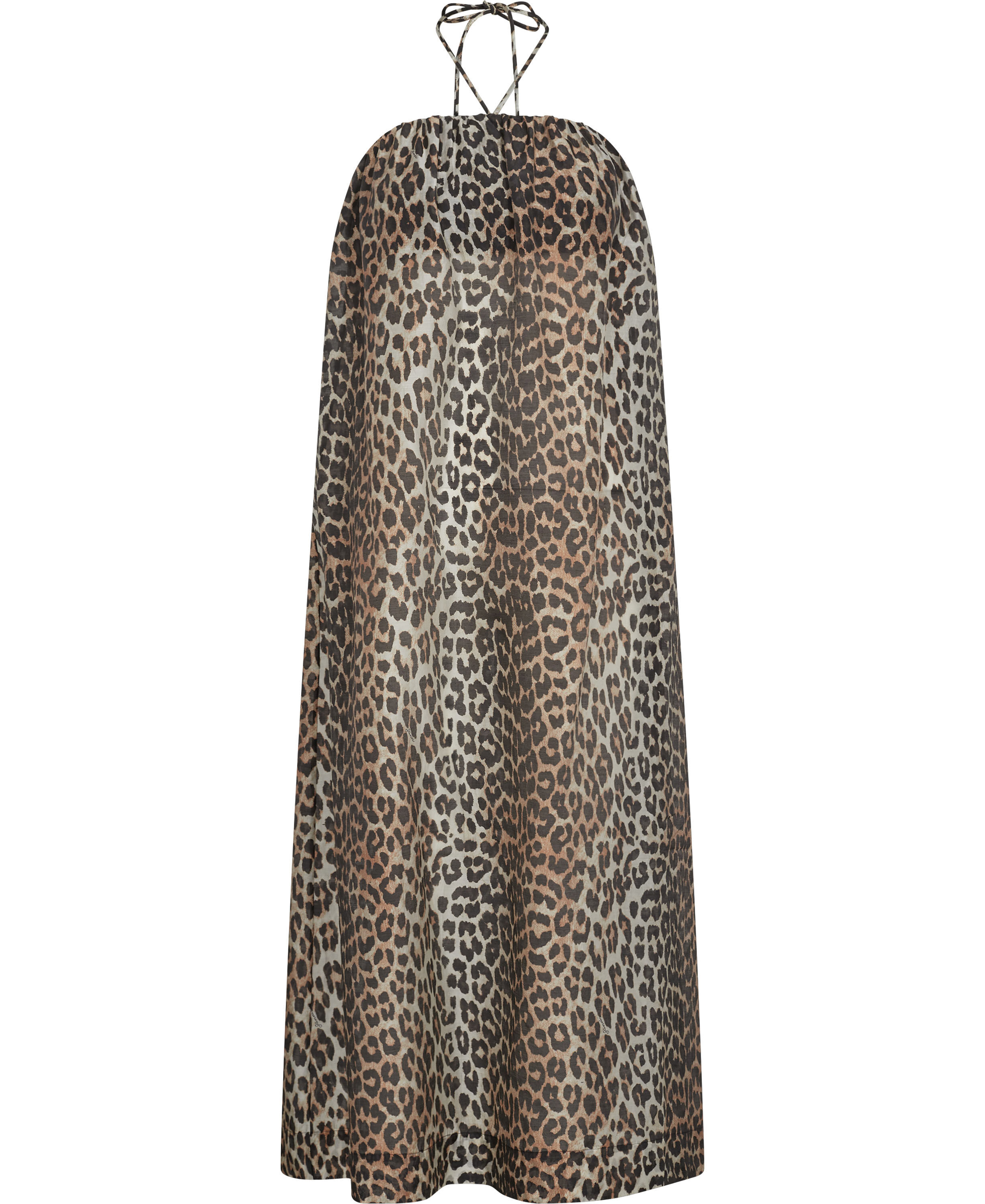 Sheer Voile Maxi Strap Dress