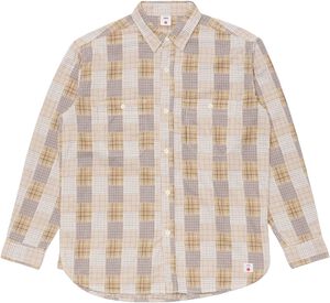 Work Shirt Ls-Beige/Brown