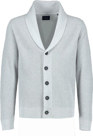 Recycled shawl collar cardigan