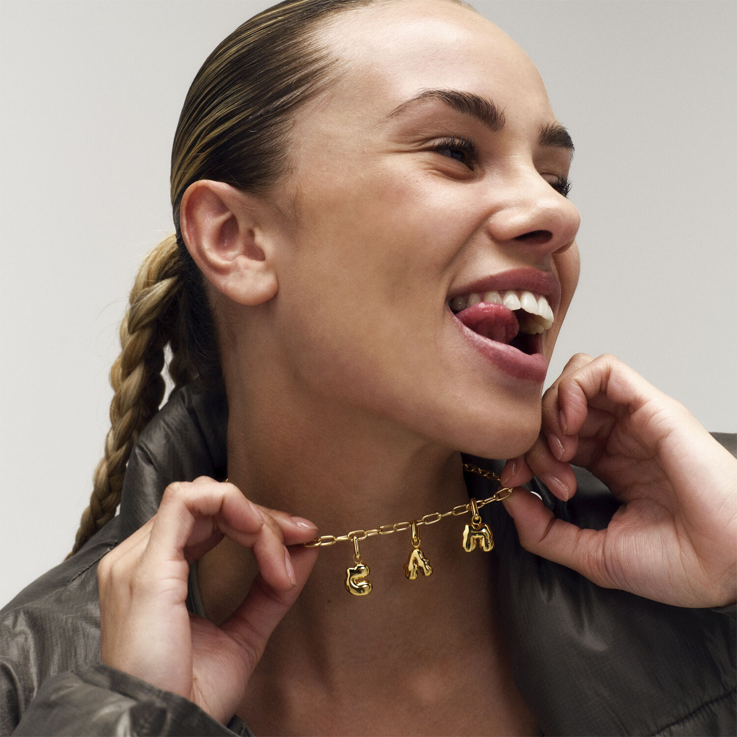 Puffer Letter Charm - E