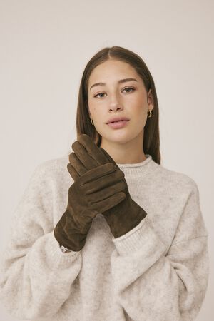 Maya 4 Ruskinds handske - 100% ruskind LWG
