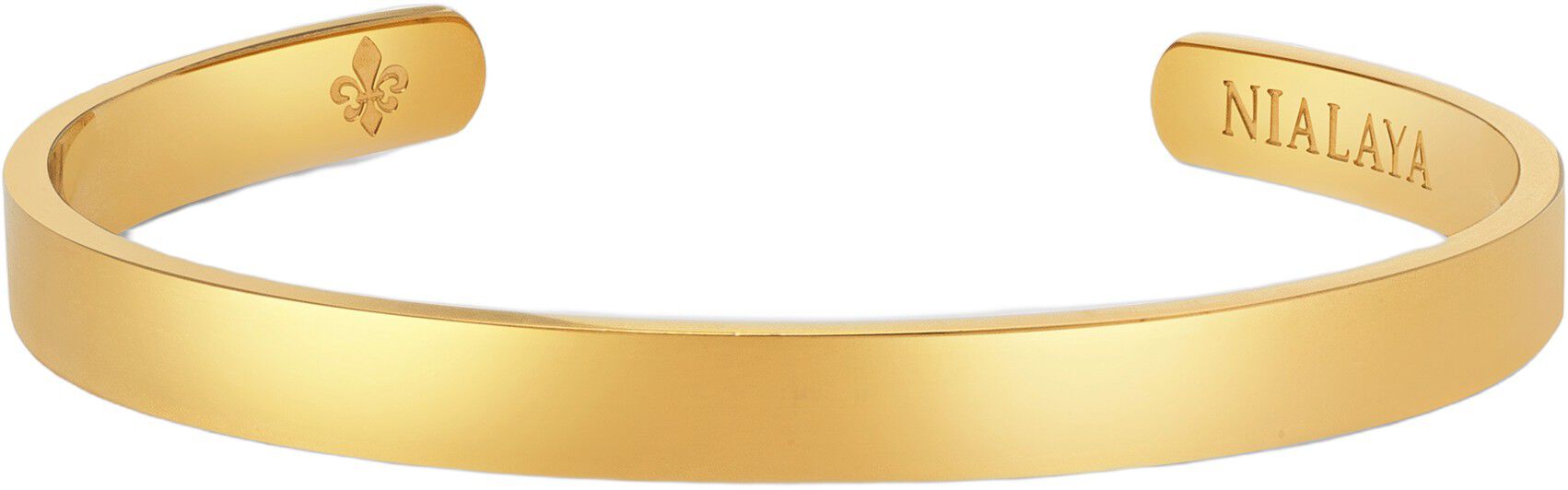 Men's Gold Open Cuff Bangle