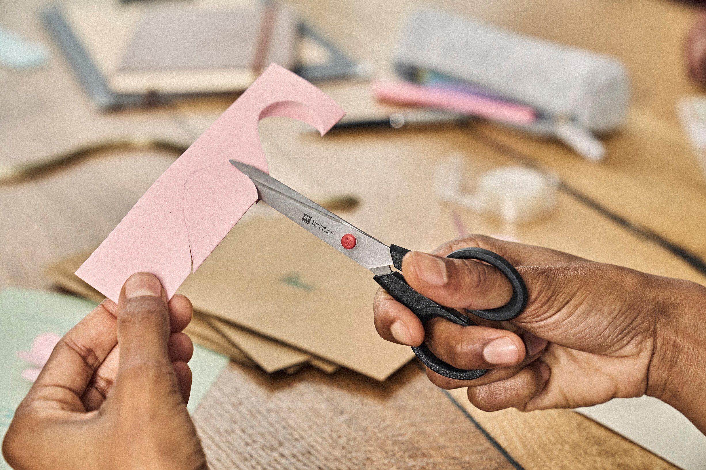 TWIN L 14 cm, Hush&aring;llssax, Svart